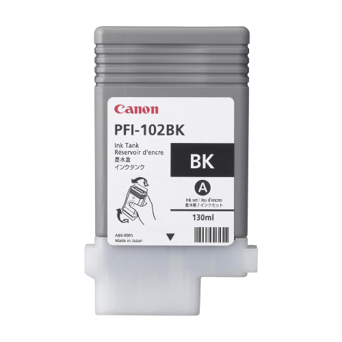 CANON PFI-102BK SERBATOIO NERO PER IPF500/IPF600/IPF605/IPF610 130ML (0895B001AA)